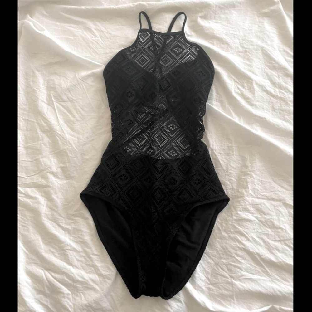 Aerie American Eagle Crochet One-piece Swimsuit Small